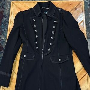 Women's Black Military Style Coat